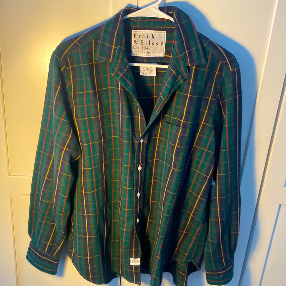 Frank & Eileen Eileen Style Green Plaid Button-Down Shirt